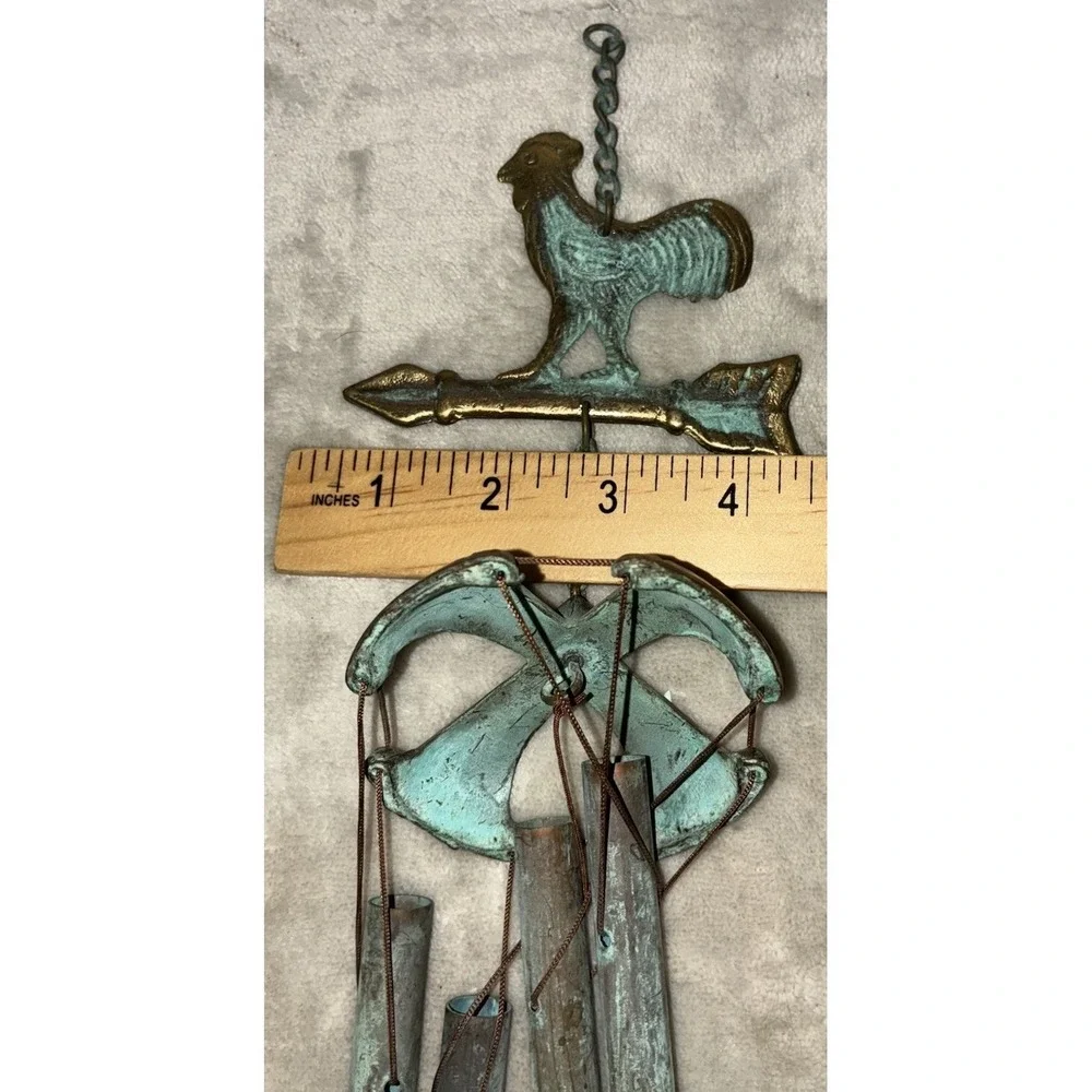Rooster‎ Arrow Wind Chime Brass 24